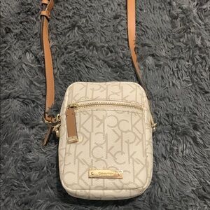 Calvin Klein Cream Crossbody Bag